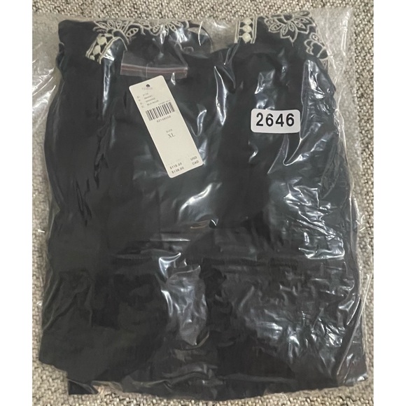 Anthropologie Embroidered Lace Blouse Black NWT Size XL - Picture 12 of 14